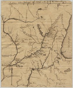 Indická kampaň z roku 1832: Mapa země, 1832